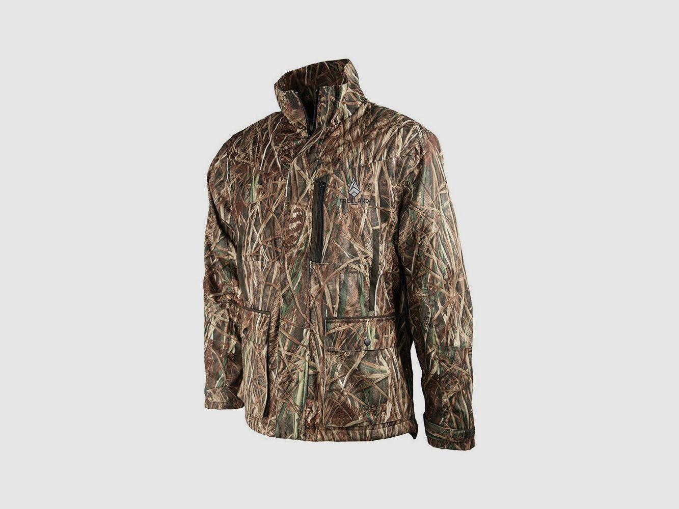 Zweifarbige Camouflagejacke Schilfrohr/Grün