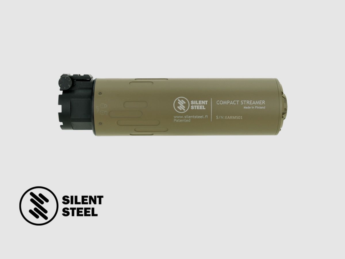 SILENT STEEL Compact Flow Streamer QDB 5.56 FDE, afbeelding 1 van 3