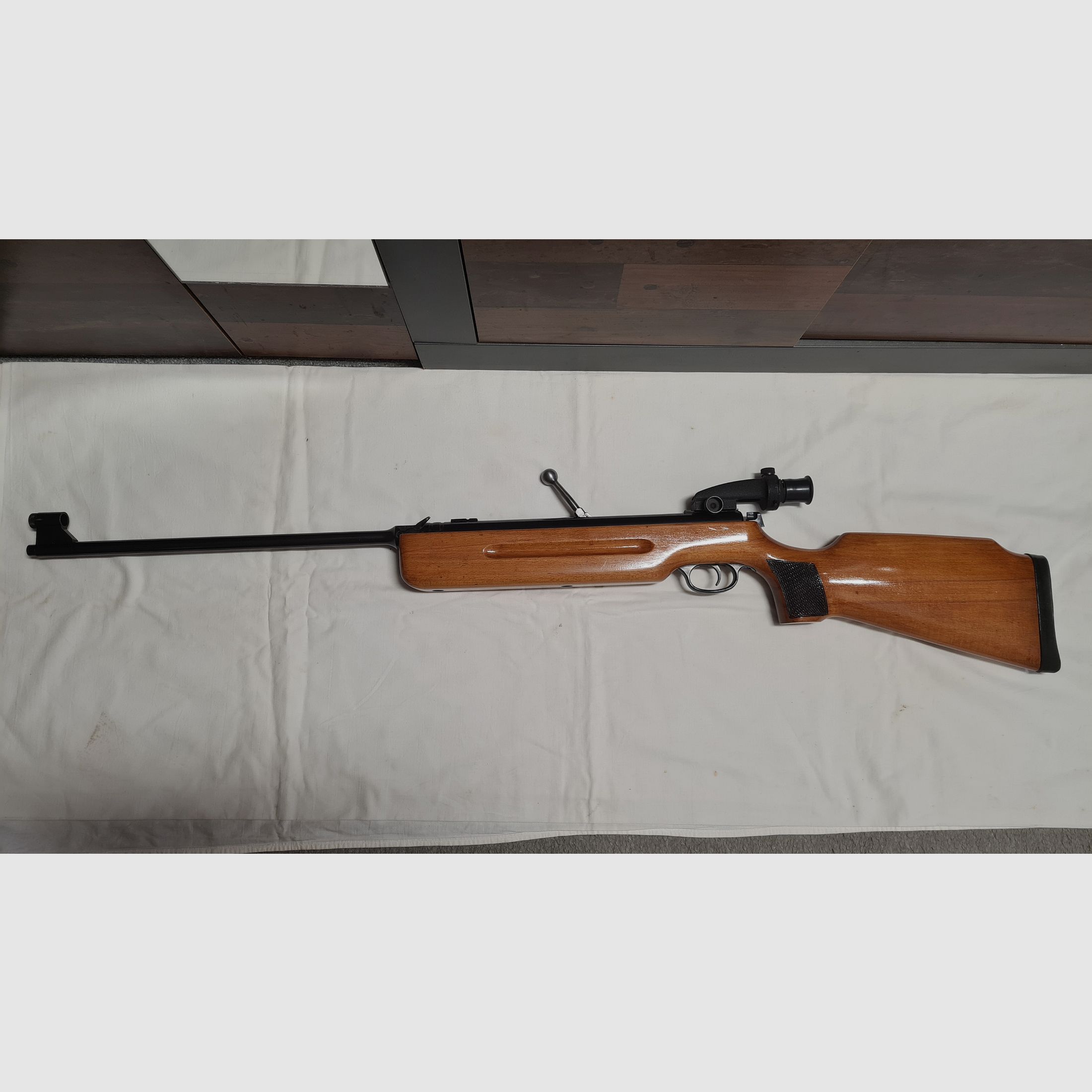 Haenel Sportschützenmodell 3.112 /Q1 / Waffe und Diopter Nummerngleich !!!, Bild 1 von 6