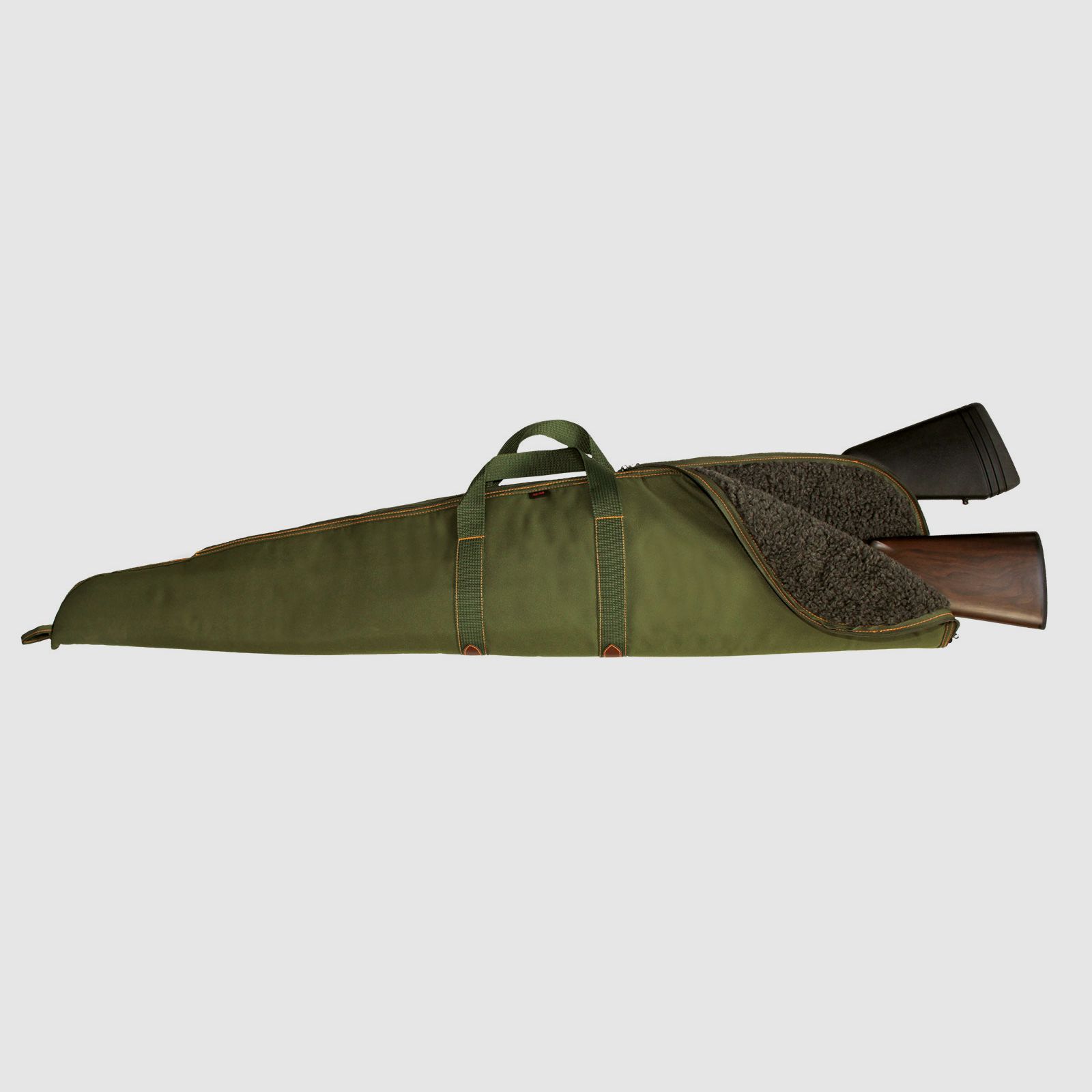 Double case faux fur green