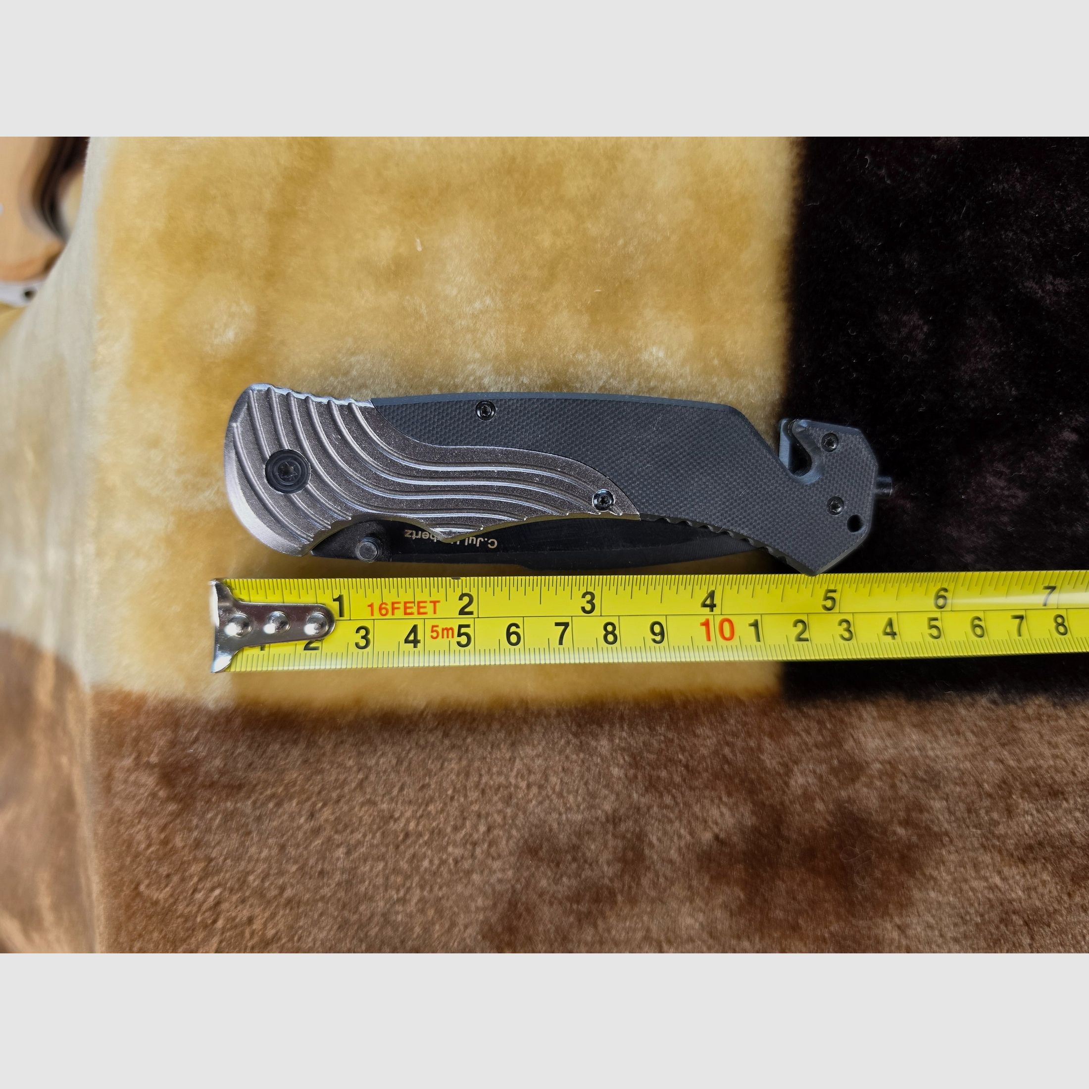 Herbertz Taktisches Rettungsmesser (AISI 420 / Nr. 215413) mit Gurtschneider & Glasbrecher, Bild 5 von 5