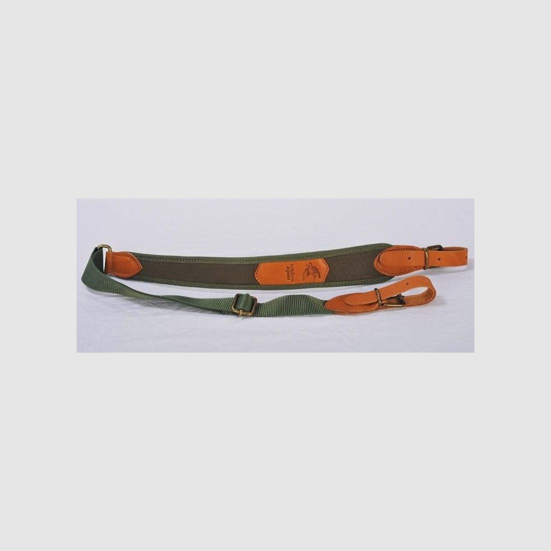 Cinghia fucile cordura e cuoio con stampo Beccaccia Buffetteria Spadoni, immagine 1 di 3