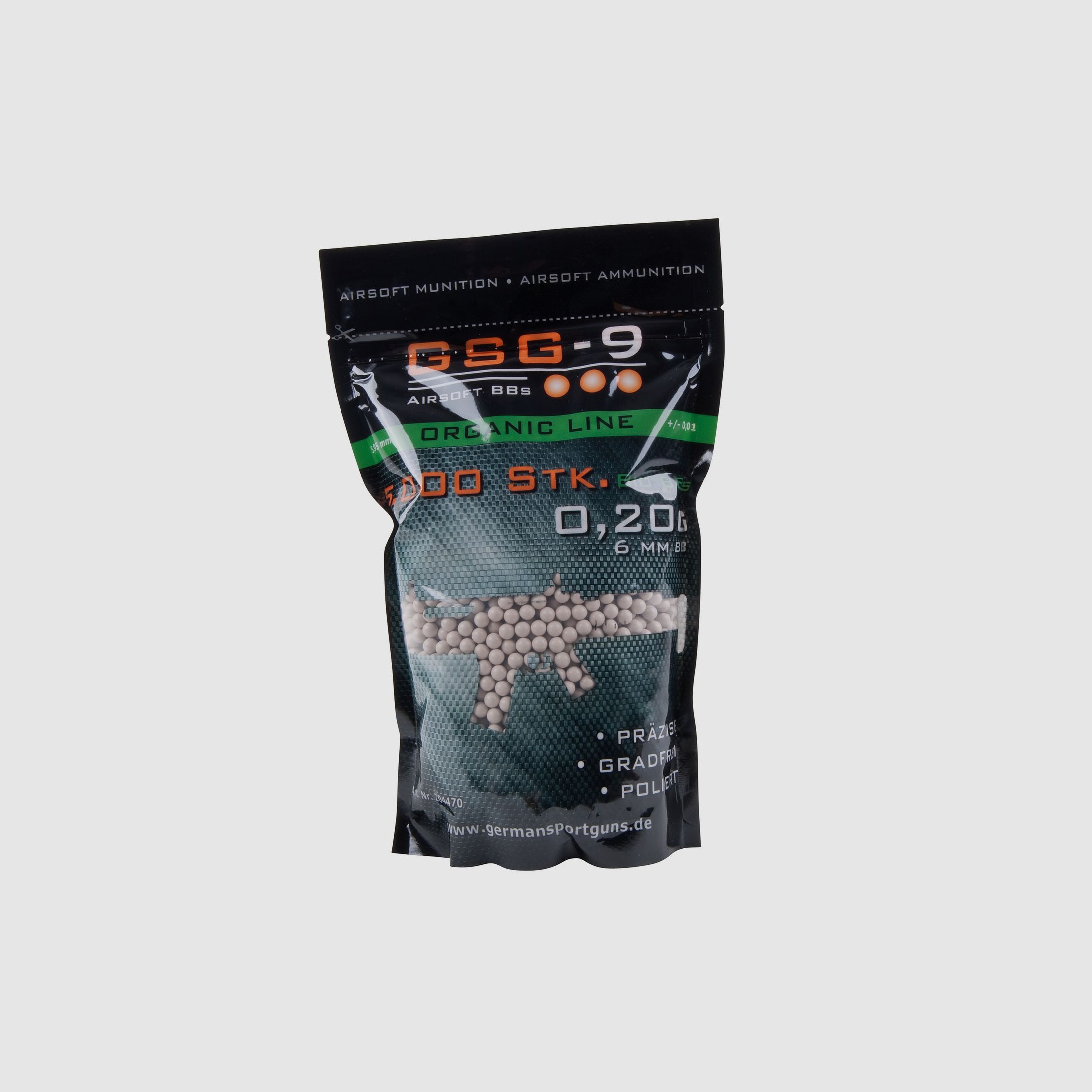 GSG-9 Organic Line 6mm BIO BBs Weiß 0,20 g 5.000 Stück