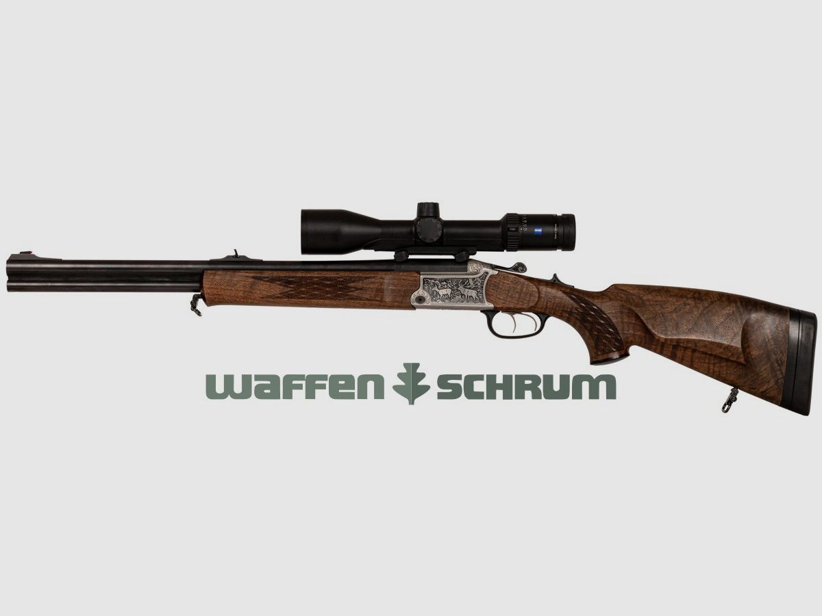 Blaser BB97 Luxus 9,3x74R-9,3x74R , ZF Zeiss Conquest V6 2-12X50 M Abs. 60, LL: 56cm, Blaser Sattelmontage