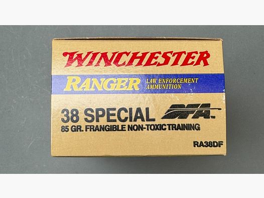 Munizione Winchester Ranger Frangible 85grs .38 Spec.