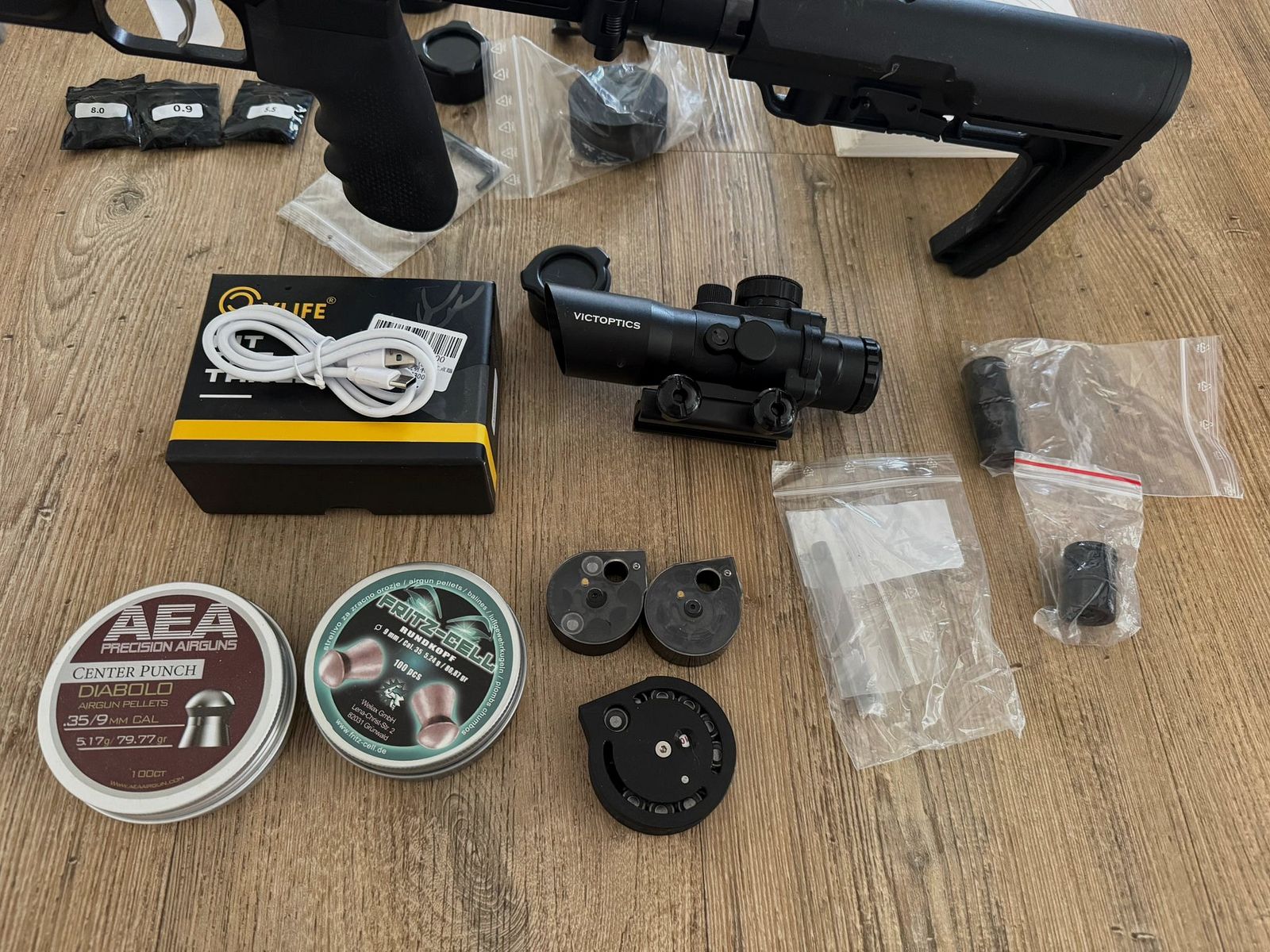 Airgun HPMAX Mk2 kaum benutzt mit div. Zubehör 