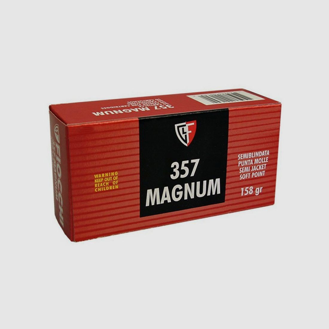 Munitions FIOCCHI – 357 Magnum – 158 grains – semi-blindée, image 1 sur 2