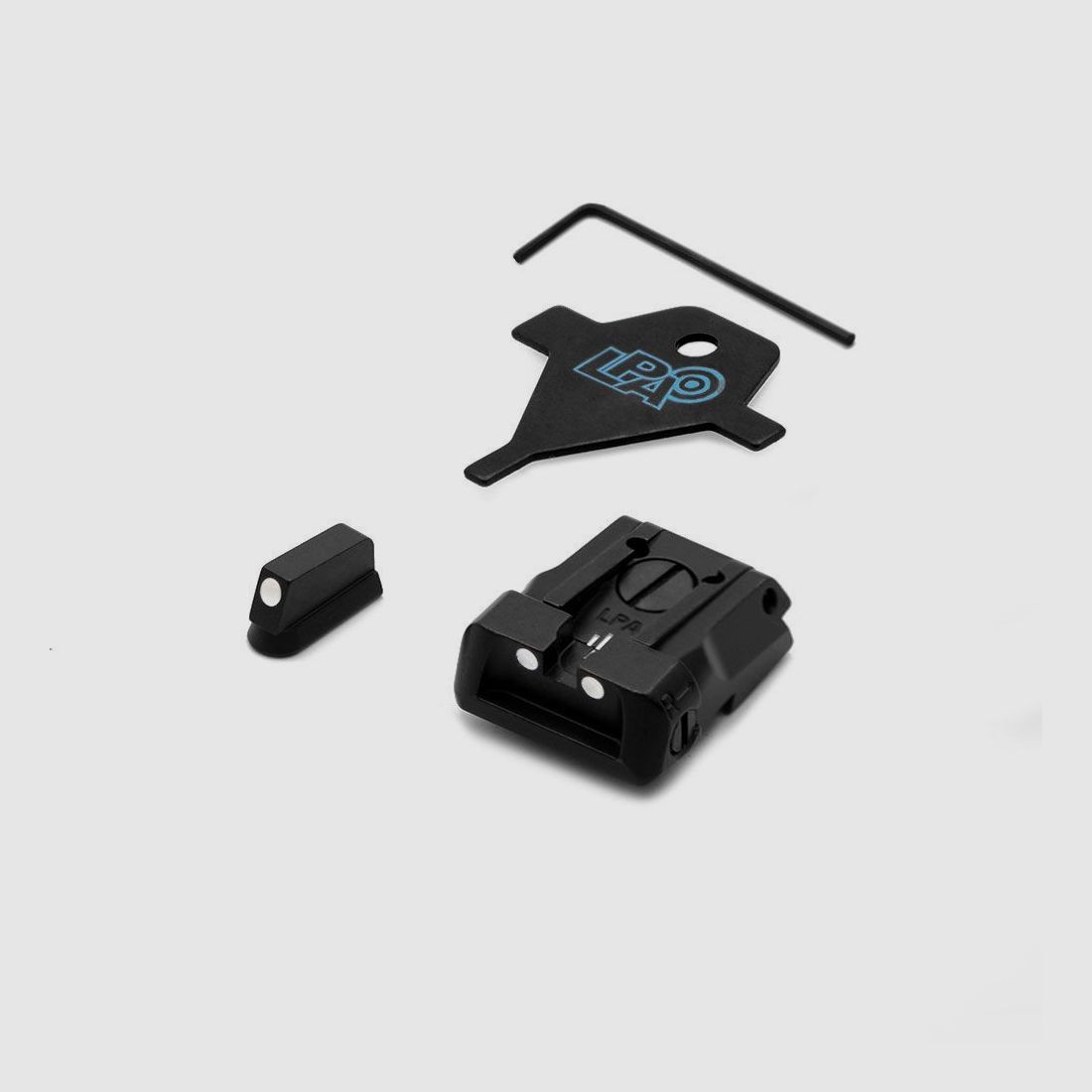 LPA SPS06CZ30 Einstellbares Visier mit weißen Punkten für CZ SP01 SHADOW, CZ SHADOW 2, Bild 1 von 3