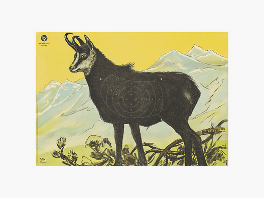 DJV-Wildscheibe Nr. 4 (Gamsbock, 100m)
