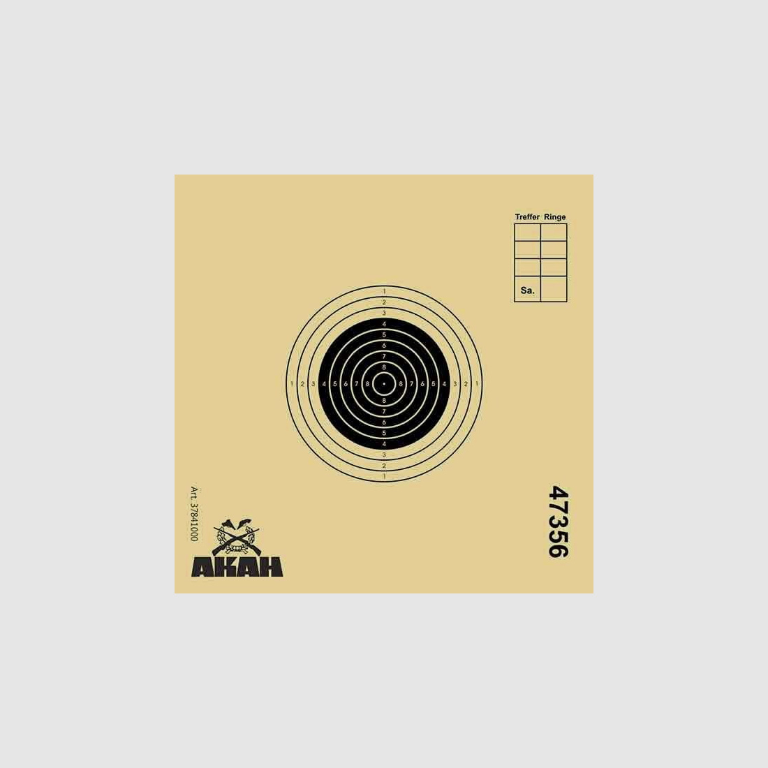 AKAH Luftgewehr UIT-Scheibe 10x10 cm