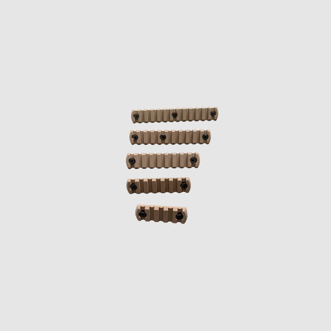 PICATINNY SCHIENE - ALU - KEY-MOD - TAN