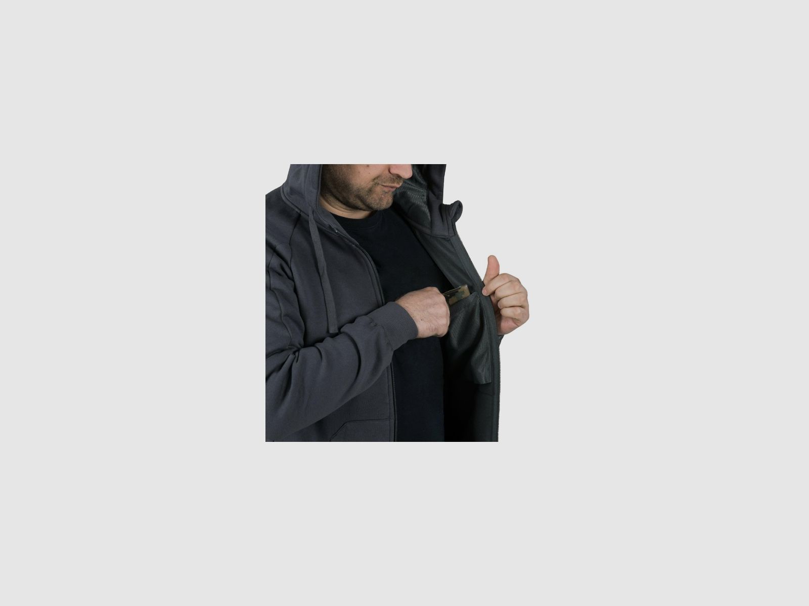Helikon Urban Tactical Hoodie Lite hoodie, green, M, image 8 of 10