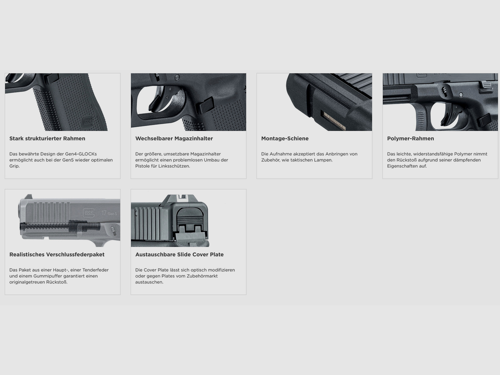 Umarex 311.02.00 GLOCK 17 Gen5 9mm P.A.K. Schreckschusswaffe Pyro