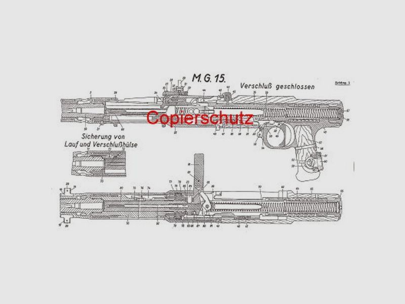 Nachdruck Luftwaffen Dienstvorschrift für das MG 15
