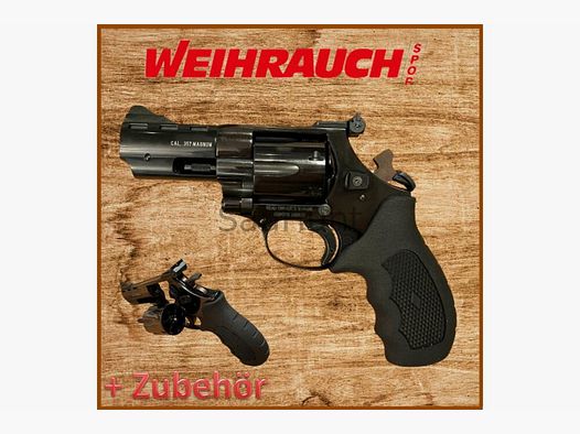 Revolver - Weihrauch Arminius HW 357 Hunter mit Zubehör & sofort versandfertig