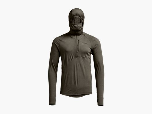 Sous-pull thermique à Capuche en Laine Mérinos Sitka Core Merino 120 Hoody Pyrite