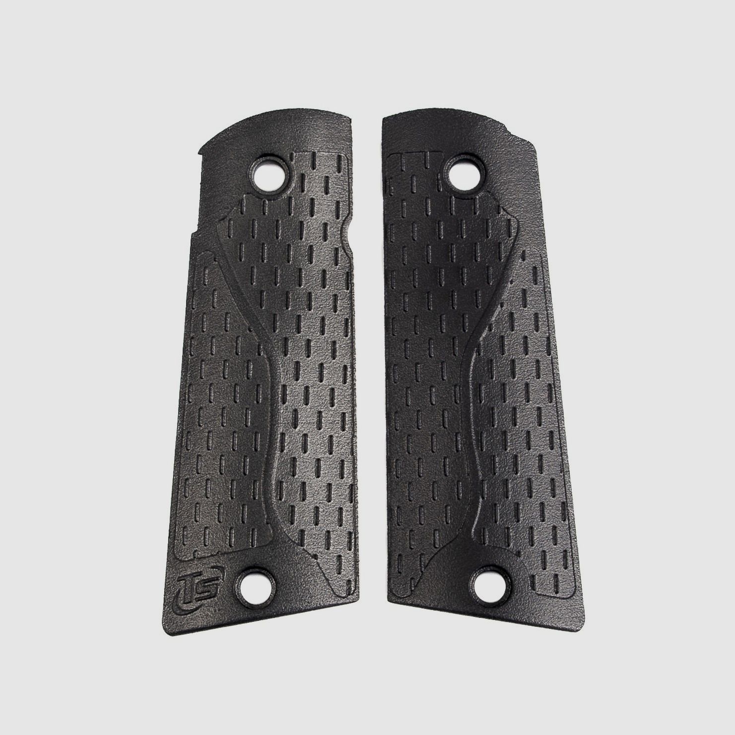 Polymer-Kurzgriffe 1911 - Schienengriff - TONI SYSTEM / Polymer short grips 1911- Track grip  - TONI SYSTEM *  ITEM CODE PYGTR1911C-BK