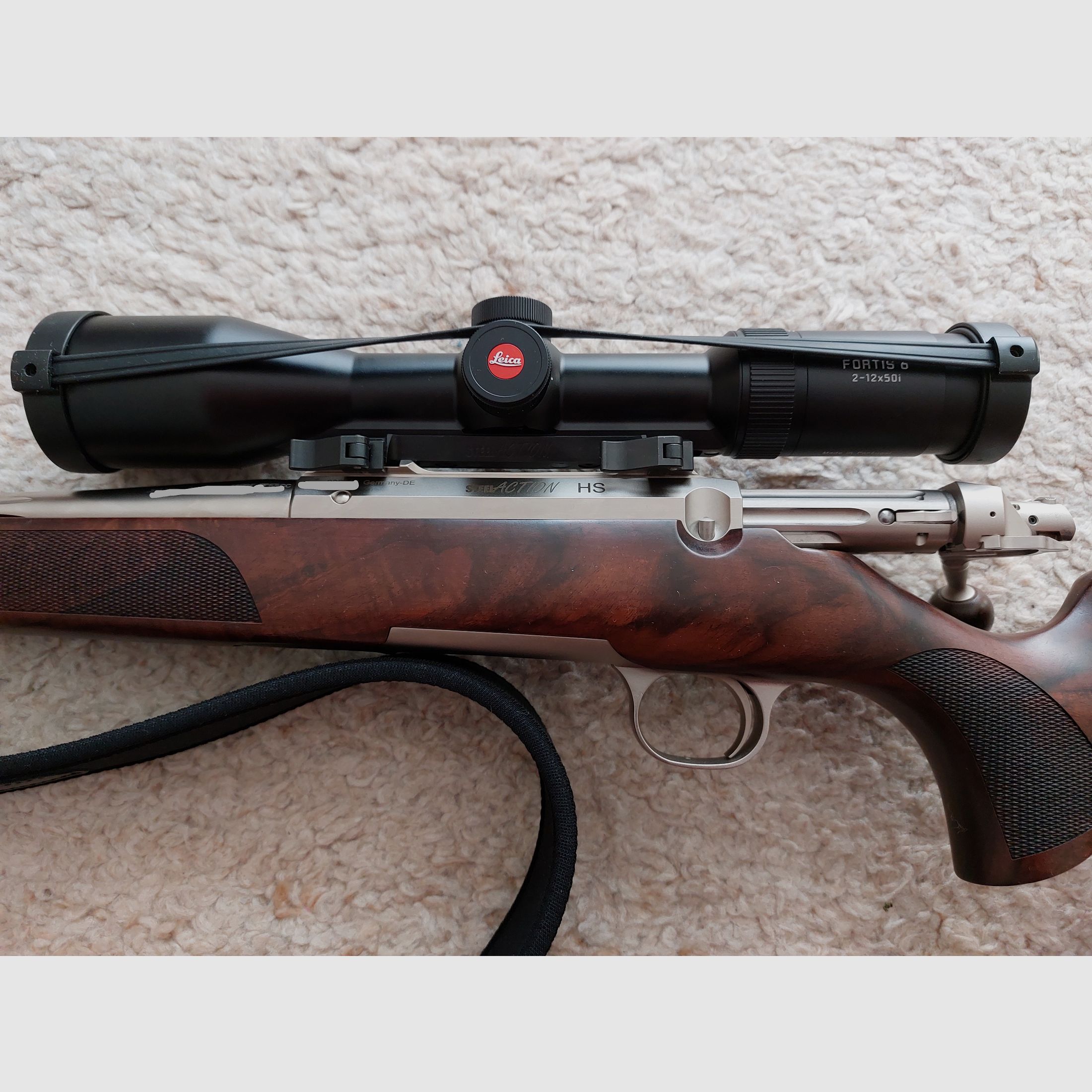 Action en acier HS nickelée en .308 Winchester avec un canon de 51 cm