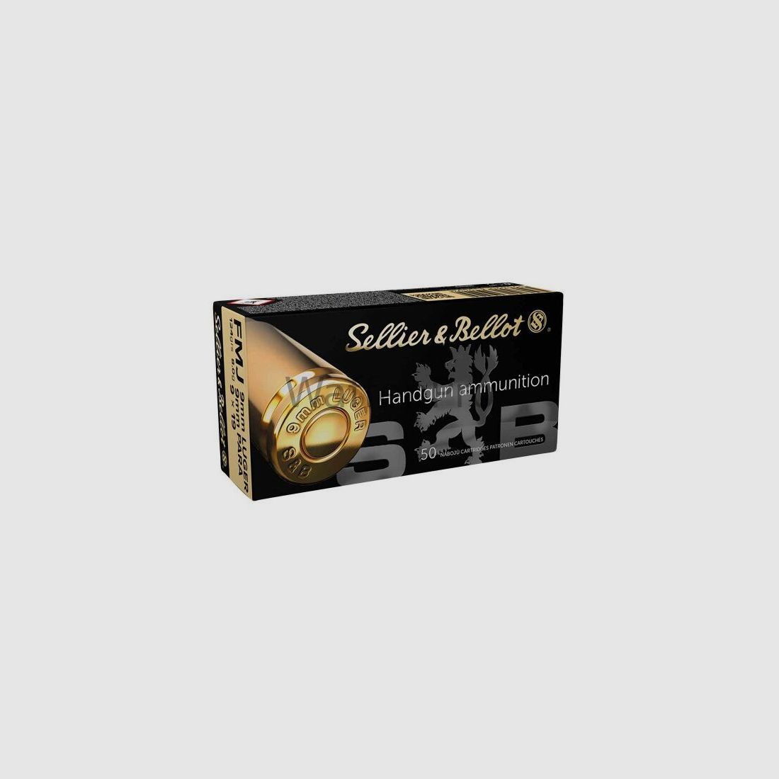 Sellier & Bellot Sellier & Bellot 9mm Luger Vollmantel 8,0g/124 grs. Sellier & Bellot