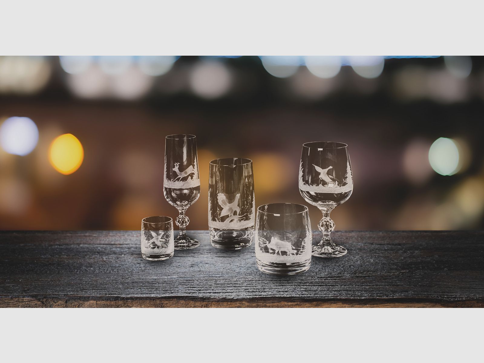 6 copas de vino tinto de cristal talladas a mano