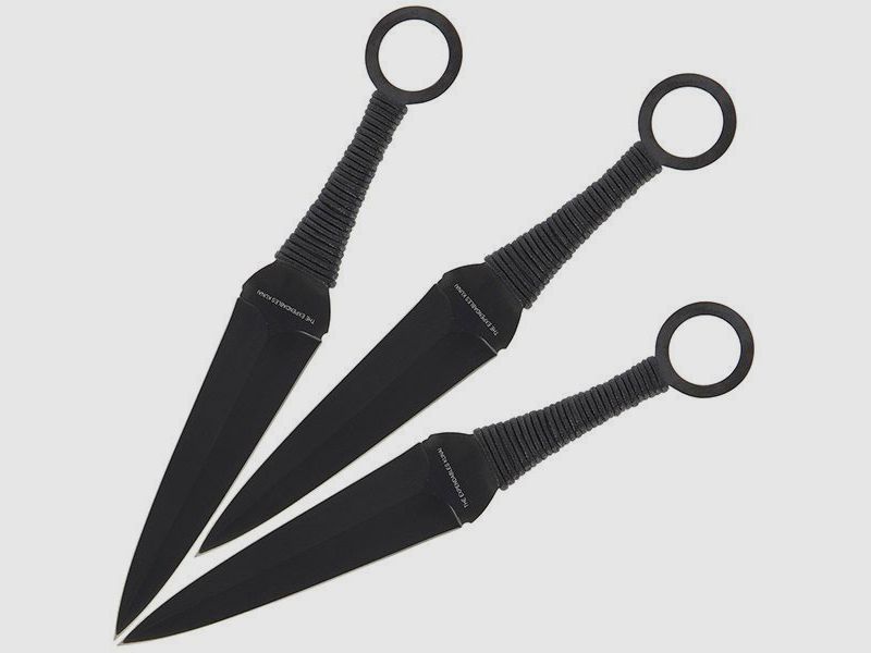 Expendables Triple Kunai Wurfmesser Set