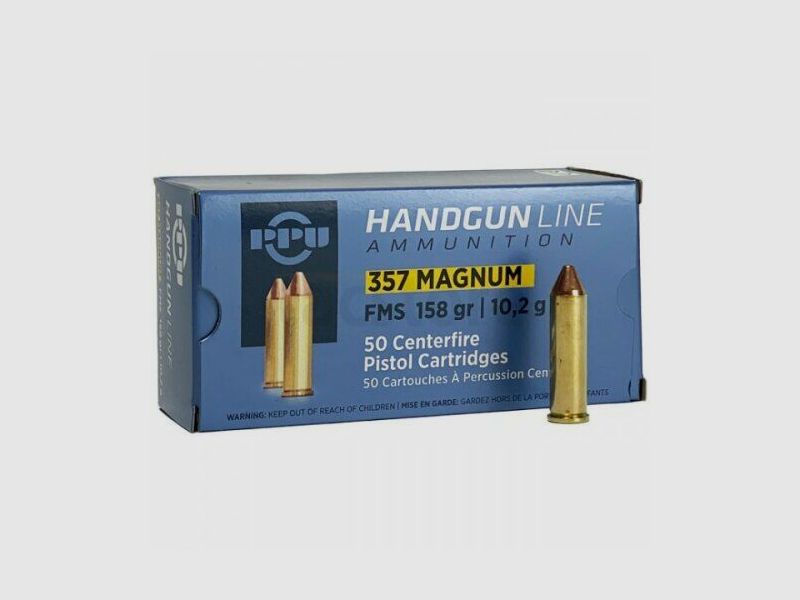 PPU .357 Magnum 10,2g/158grs FMS 50 pièces