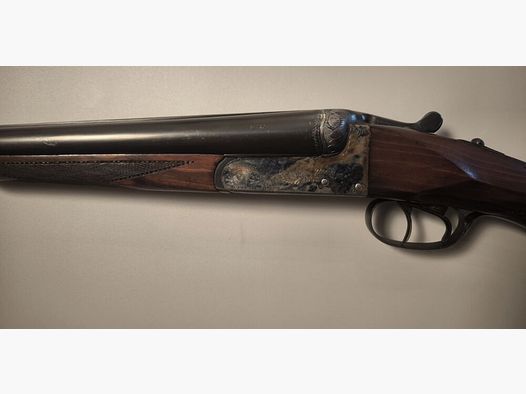 Fca. de Zabala Hermanos S.R.C. fusil juxtaposé 16/70 bascule jaspée 16/70