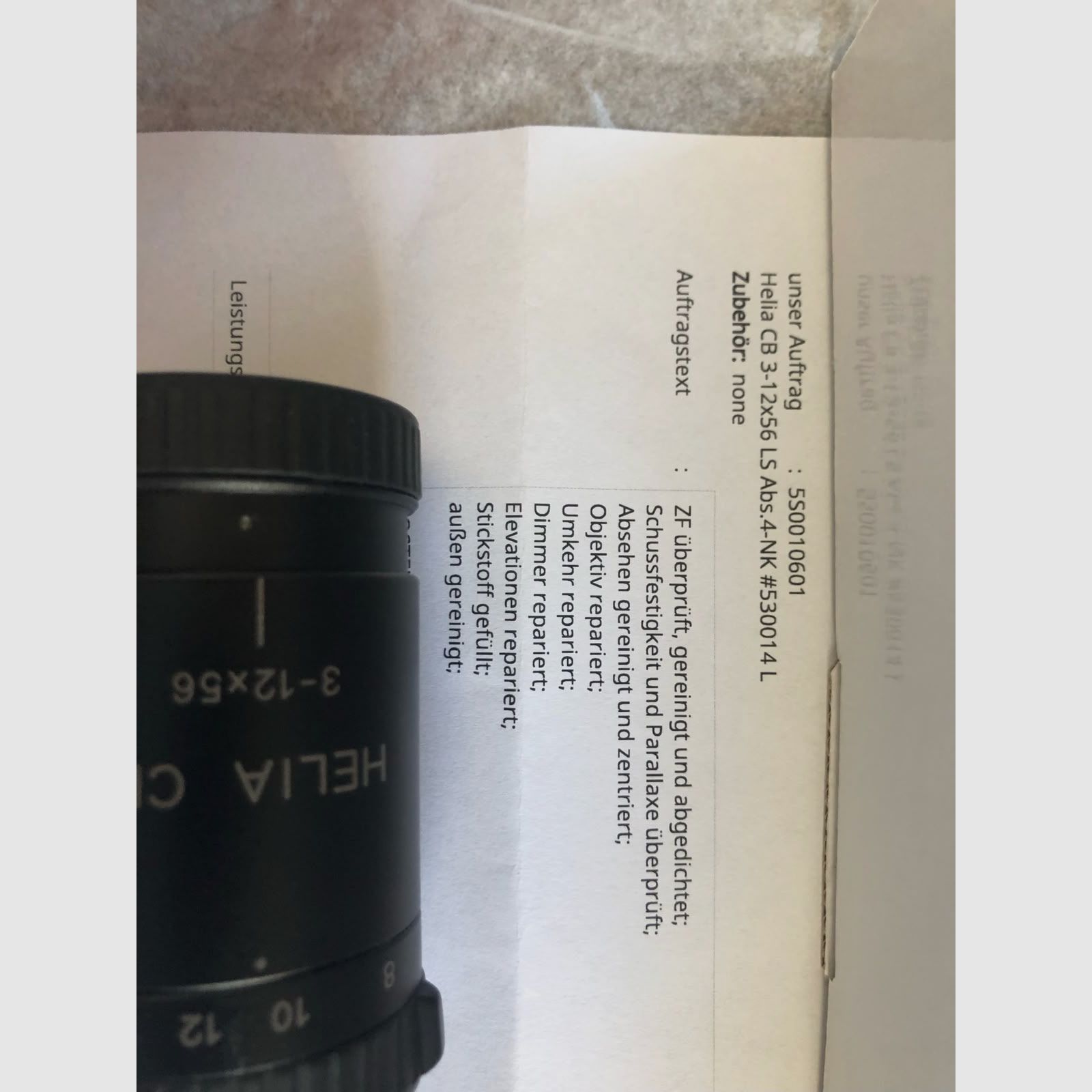 Scope Kahles Helia CB 3-12x56 LA 4 refurbished, imagen 5 de 5
