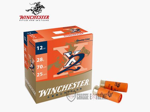 25 Cartouches WINCHESTER X2 32g cal 12/70