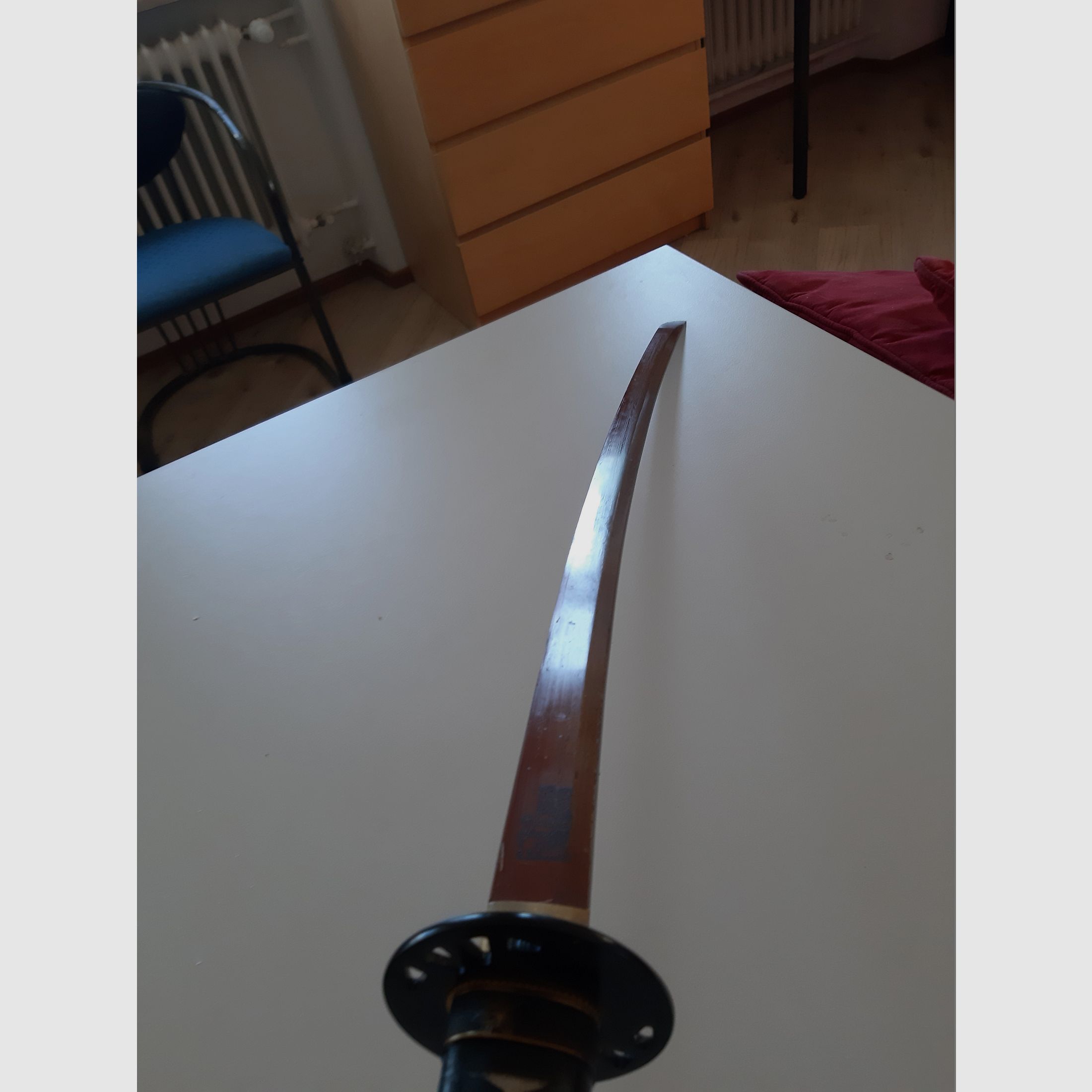 "Töte Bill" - Hattori Hanzo Schwert - Handgeschmiedet & gefaltet, scharf - Blutdamast Edition"