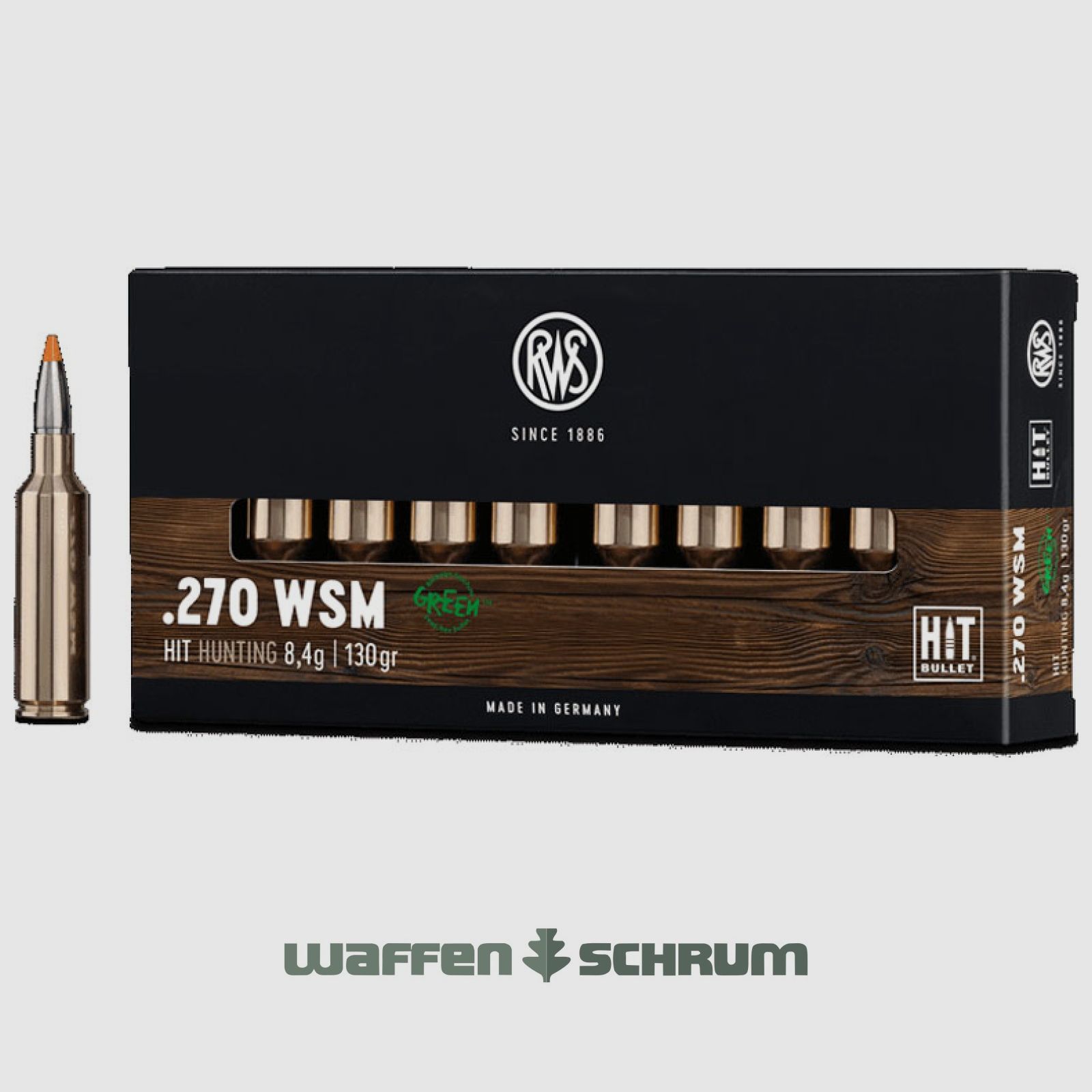 RWS HIT 8,4g - 130gr .270WSM