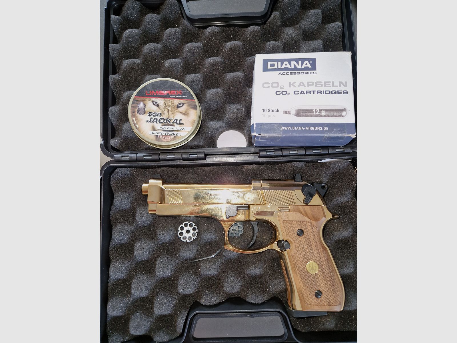 Gold beretta 92fs 4.5 diabolo