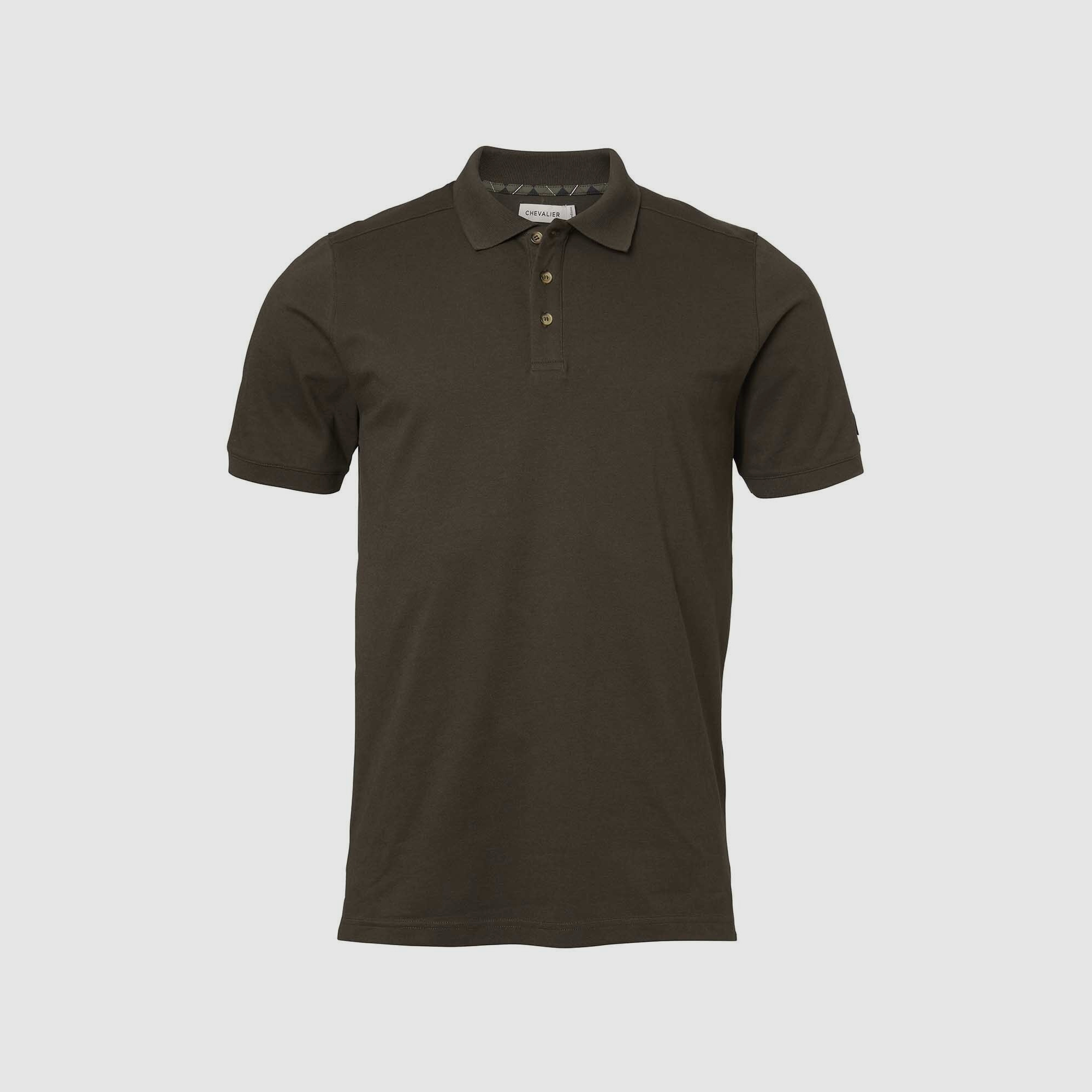 Chevalier Trevor Poloshirt Herren Leather Brown - S