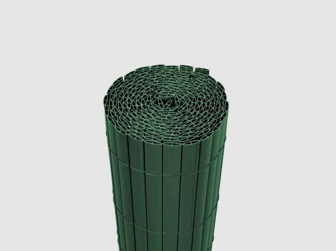 PVC Sichtschutzzaun doppelseitig 1,5x3m grün - Komplettset mit Befestigung, Bild 10 von 16