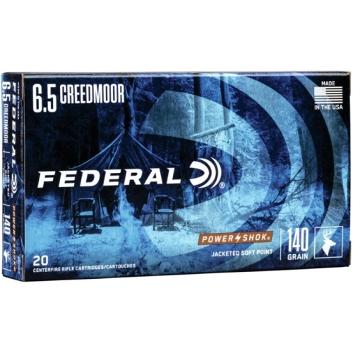 Federal 6,5 Creedmoor Power-Shok Soft Point Munition 140GRS