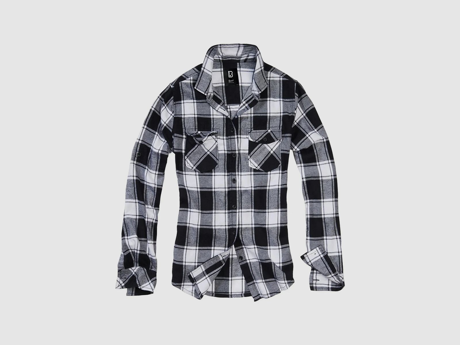Brandit Brandit Hemd Amy Flanell Shirt schwarz weiß Frauen