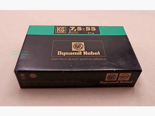 RWS (WZd.Fa.Rottweil) rifle cartridges 7.5x55 Swiss