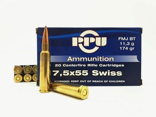 RVI Partizan (PPU) Swiss PRVI Partizan (PPU) 11.3g/174gr FMJ BT (100 pcs)