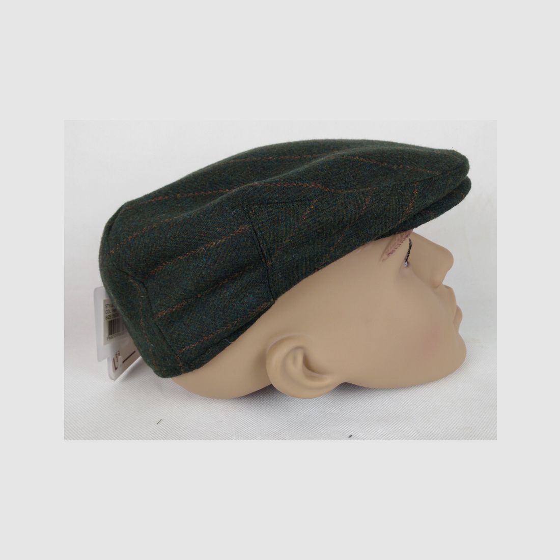 Percussion Flatcap Laine a Carreaux blau kariert