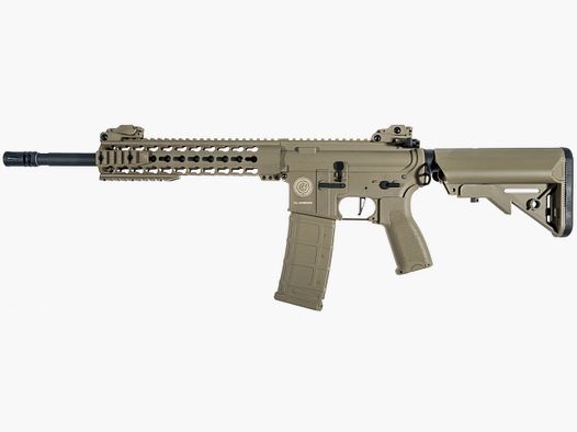 Grand Power AR15 KeyMod 10 Zoll CHARLIE Delta Armory Schwarz S-AEG Airsoft Gewehr Frei ab 18 Jahren
