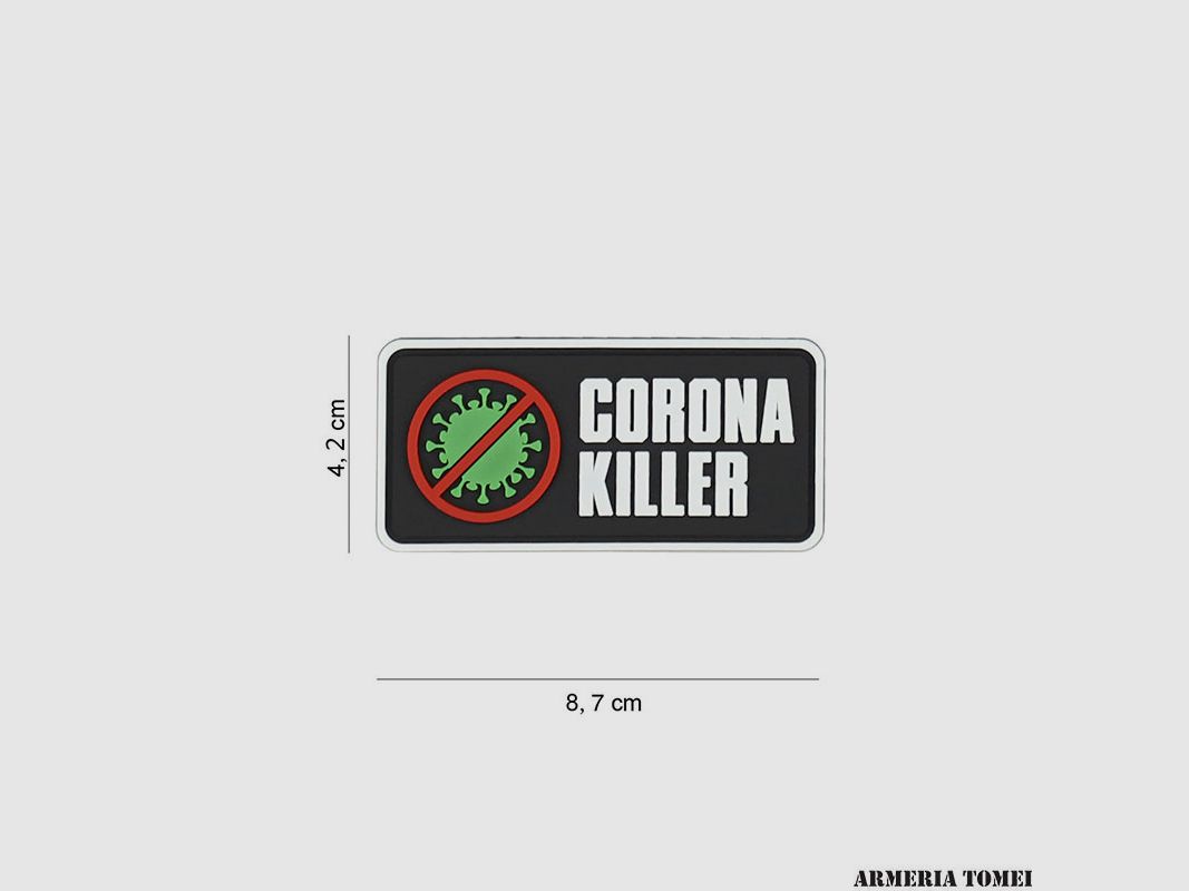 PATCH – 3D PVC CORONA KILLER #8090