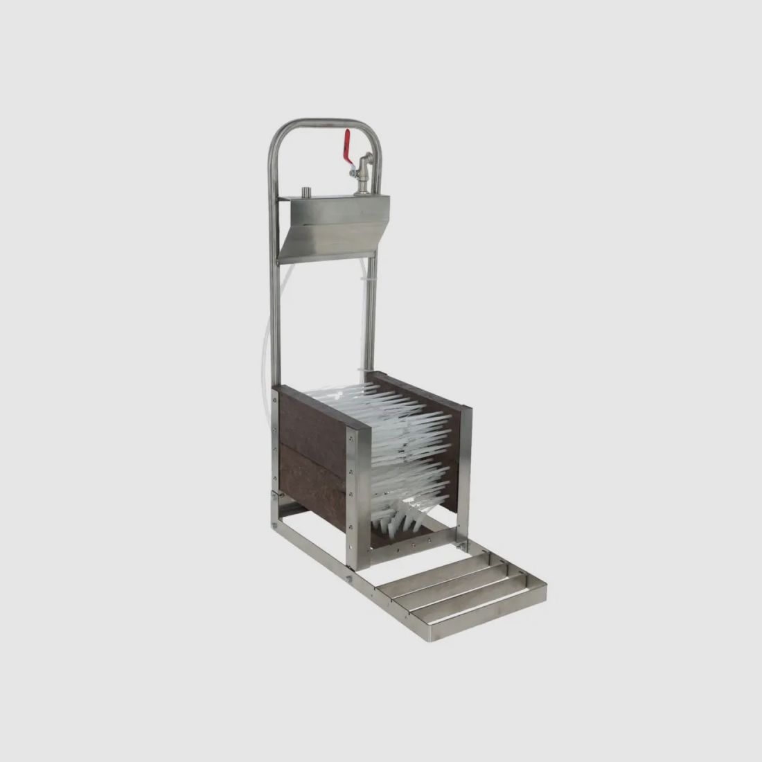 Laarzenwasmachine van roestvrij staal met wateraansluiting, afbeelding 1 van 4