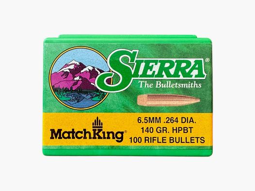 Sierra Kogels 6,5 mm .264 DIA 140 gr. Correspondentie