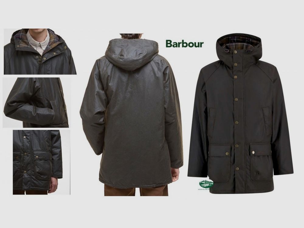 BARBOUR Bedale Parka Wachsjacke Farbe Oliv
