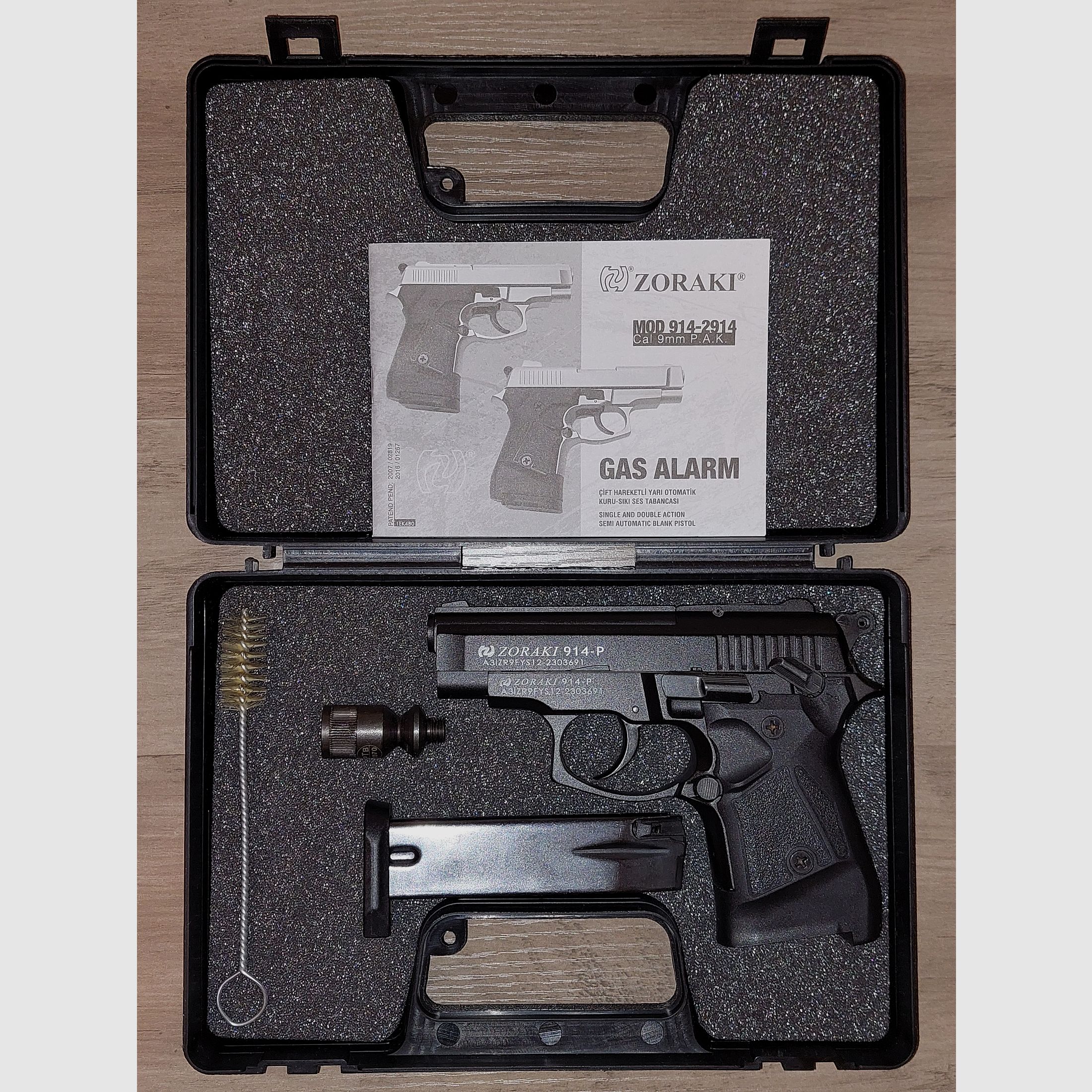 Zoraki 914-P Pistolet à blanc 9mm P.A.K. noir