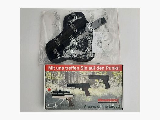 Weihrauch HW 40 PCA Pistole inkl. OVP & Holster, Top Zustand