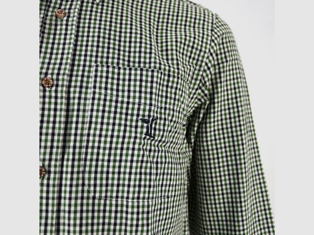 Traditional shirt 100% cotton button-down collar 1 pocket, image 3 of 6