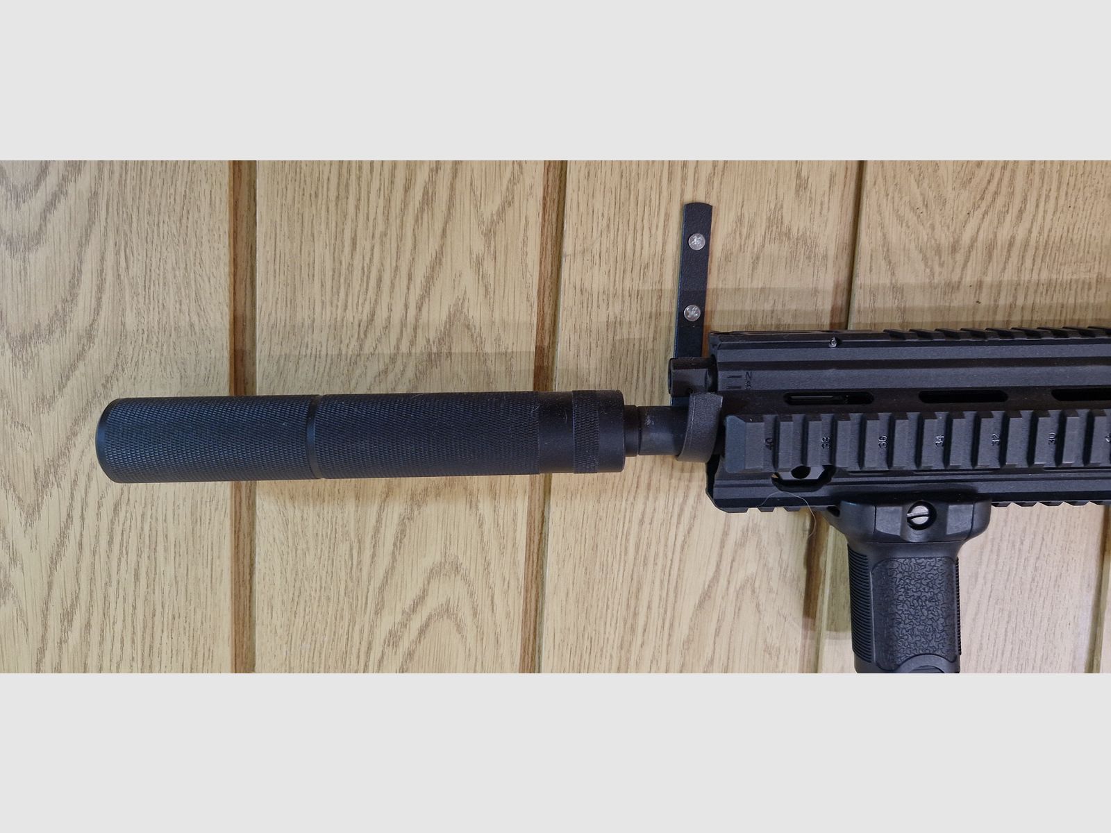 HK416A5 Sportsline + silenziatore + mirino a punto in super stato 6mm AEG