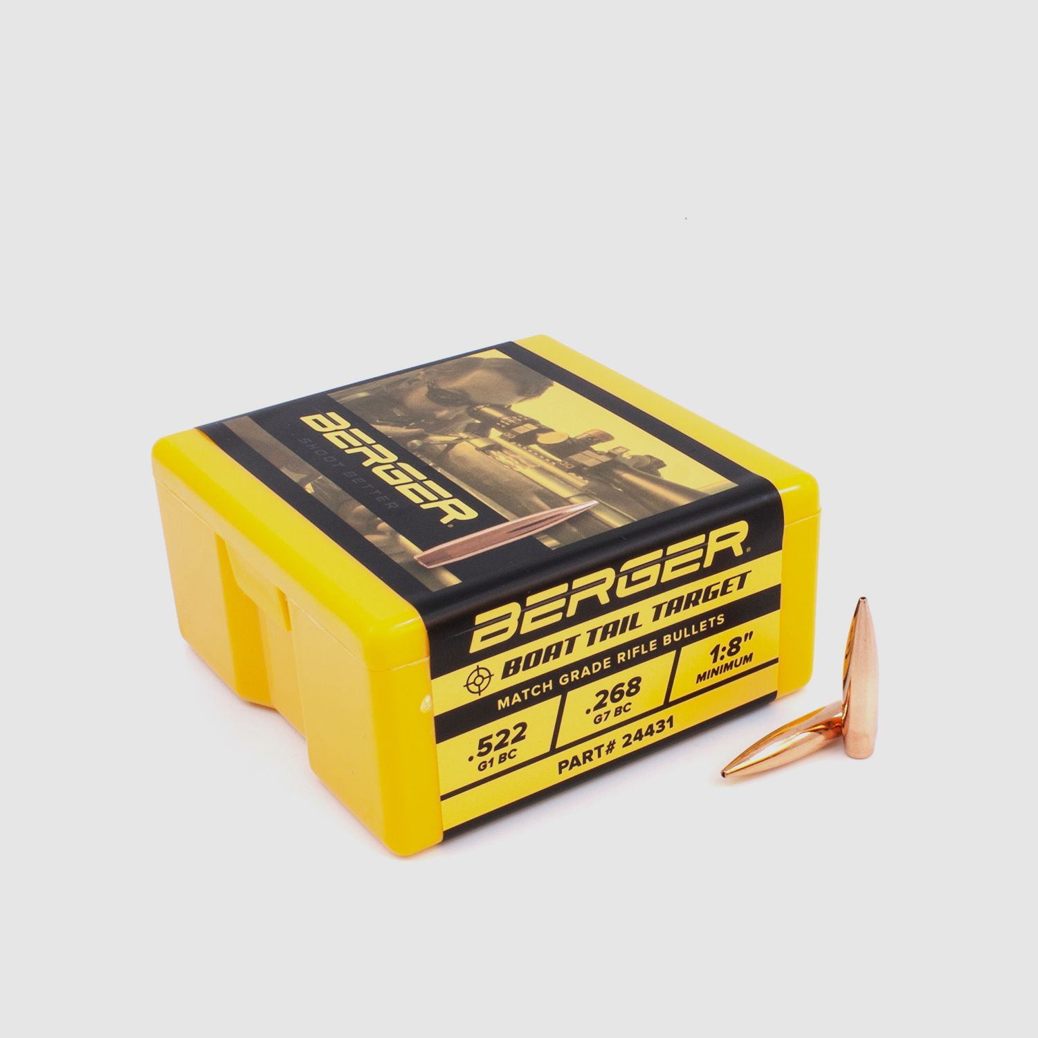 Berger Bullet 6mm/.243 BT Target 108GR 100 pieces