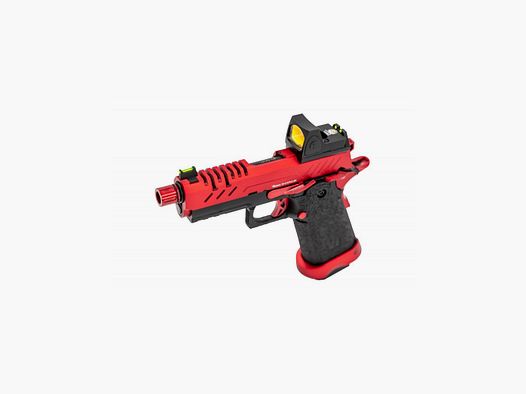 Gas-GBB-Replikat Vorsk Hi-Capa PRO + BDS Schwarz / Rot 1,0J